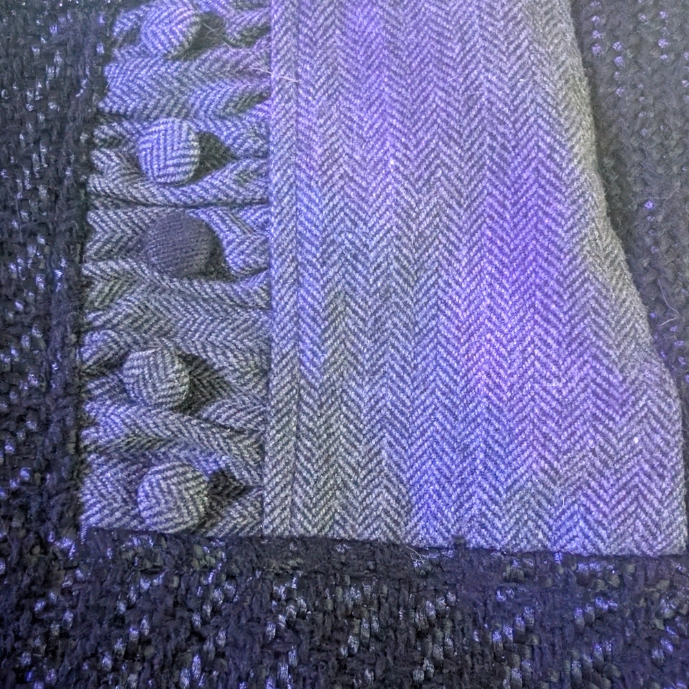 Desigual Black and Gray A-Line Knee-Length Skirt - Picture 9 of 13